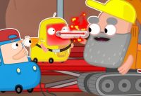 Cars need help! The Wheelzy Family & the ambulance cartoon. Full episodes of car cartoons for kids. 6