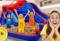 Chris turns House into a Trampoline park | Kids develop creativity and imagination 9