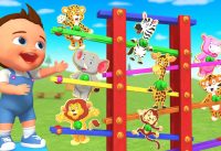 Learn Animal Names for Kids with Wooden Slider Cutouts Toy Set 3D Kids Educational for Toddlers 6