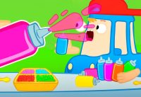 Baby cars make slime! Full episodes of the Wheelzy Family cartoon for kids. Family fun stories. 13