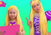 Magic Dream Alice and Mommy as a Rapunzel Princesses In Real Life 3