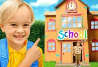 Cardboard School Adventure for kids! 1