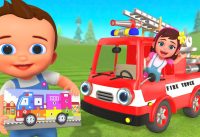 Learn Numbers for Children with Wooden Fire Truck Puzzle Toy Set | 3D Kids Toddlers Educational 2