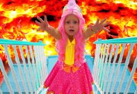 The Floor is Lava and more kids videos with Alice and Grandma 20