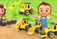 #DIY Assemble Vehicle Toys | Little Baby Boy Girl Fun Play JCB Trucks Vehicle Toys 3D Educational 2