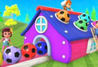 DIY Soccer Ball Wooden House | Little Baby Boy & Girl Fun Activities | Preschool Kids 3D Educational 14