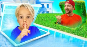 Chris and friends explore Secret Rooms - Funny challenges for kids 10