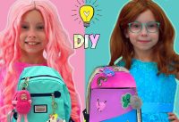 Stacy teaches her friends Alice How to make crafts for school - DIY for kids 2