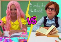 Alice and Stacy Back to School story! how to make DIY School Supplies! 3